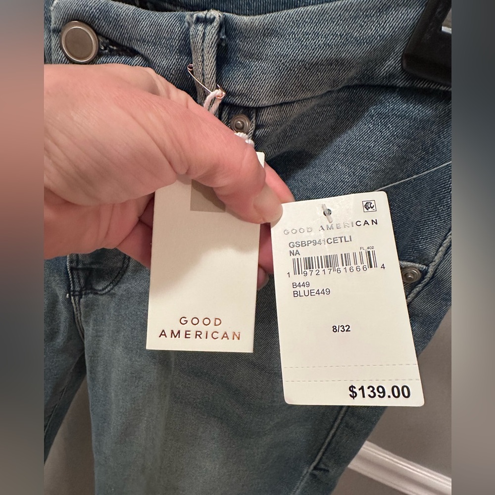 GOOD AMERICAN - Good Legs- Classic Blue Women's Jeans - Picture 12 of 16